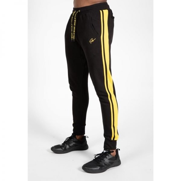 Gorilla Wear Banks Trainingsbroek - Zwart-Geel