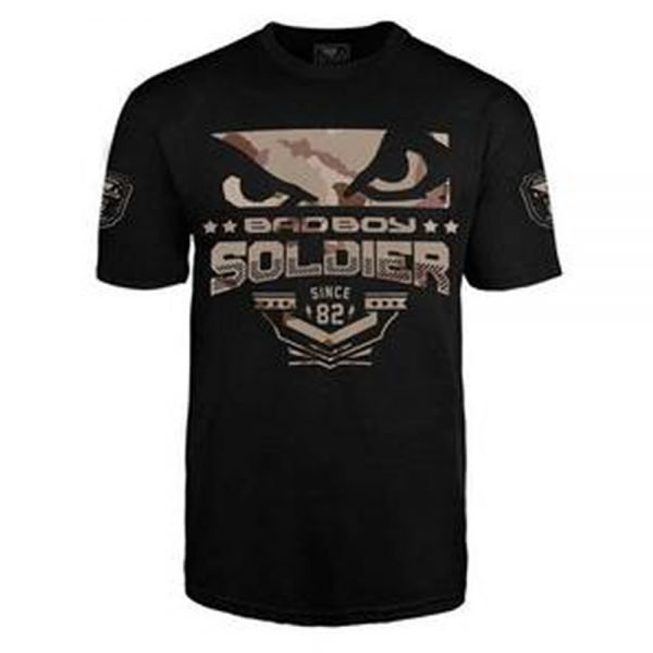 Bad Boy T-Shirt Soldier Black Brown