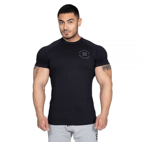 Gym Tapered Tee Black | Better Bodies