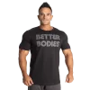 Logo Tapered Tee Washed Black | Better Bodies