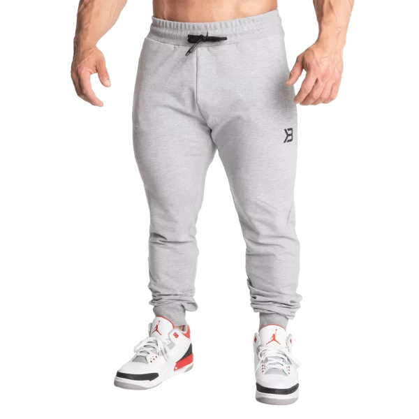 Tapered Joggers V2 Light Grey Melange | Better Bodies
