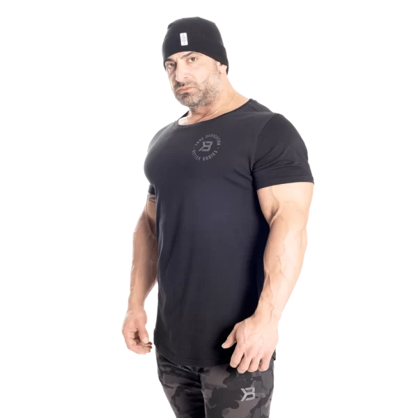 Wide Neck Tee Black | Better Bodies