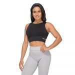 Rib seamless top Black Melange | Better Bodies