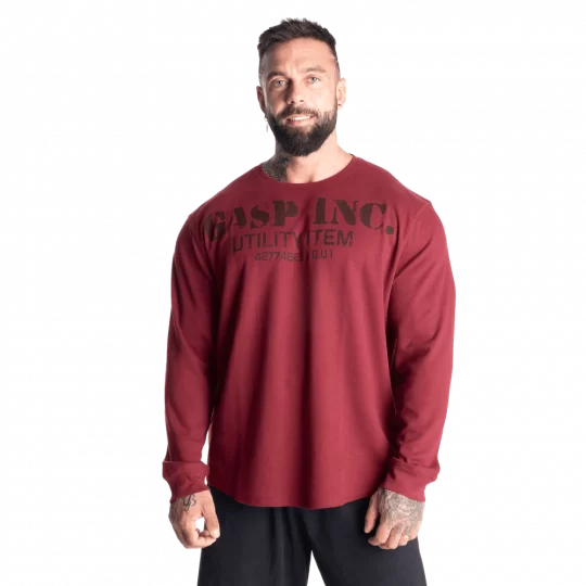 Thermal Gym Sweater Maroon | GASP