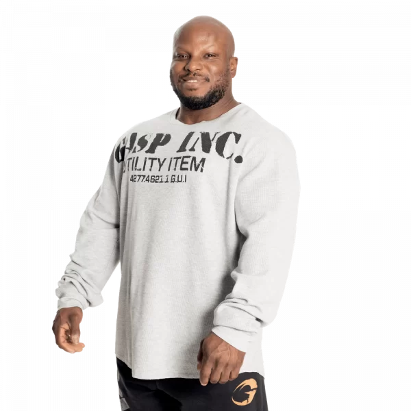 Thermal gym sweater Grey Melange | GASP